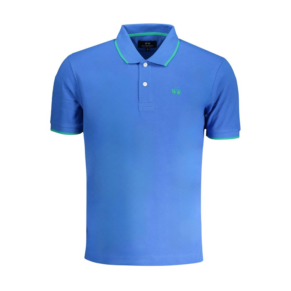 Polo La Martina Azul Algodão