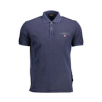 Napapijri Blue Cotton Men Polo Shirt