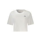 Fila White Cotton Women T-Shirt