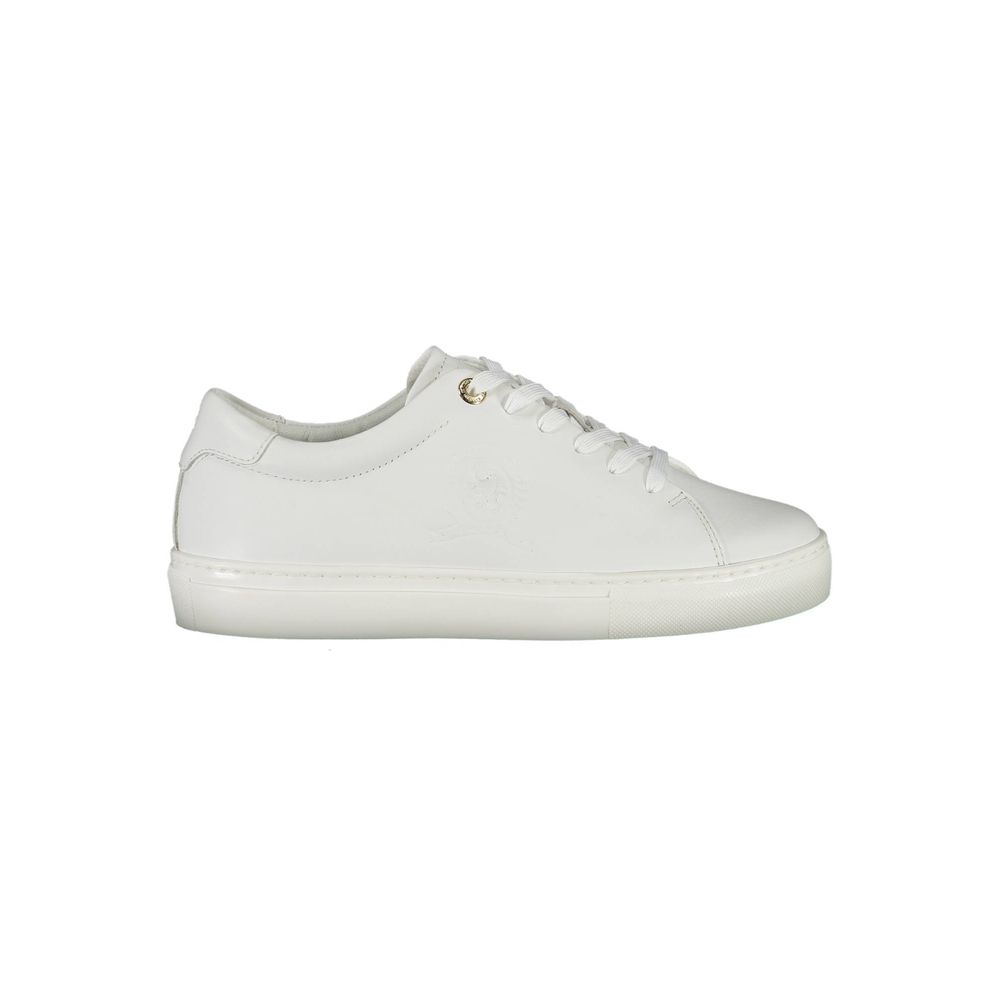 Ténis feminino Tommy Hilfiger de couro branco