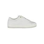 Ténis feminino Tommy Hilfiger de couro branco