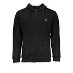 Sergio Tacchini Black Cotton Men's Hooded Sweater