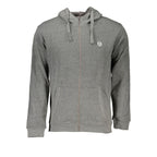 Sergio Tacchini Gray Cotton Men's Hooded Sweater