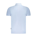 Napapijri Light Blue Cotton Men Polo Shirt