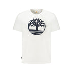 Timberland White Cotton Men T-Shirt