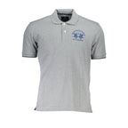 La Martina Brown Cotton Men Polo Shirt