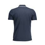 La Martina Blue Cotton Men Polo Shirt