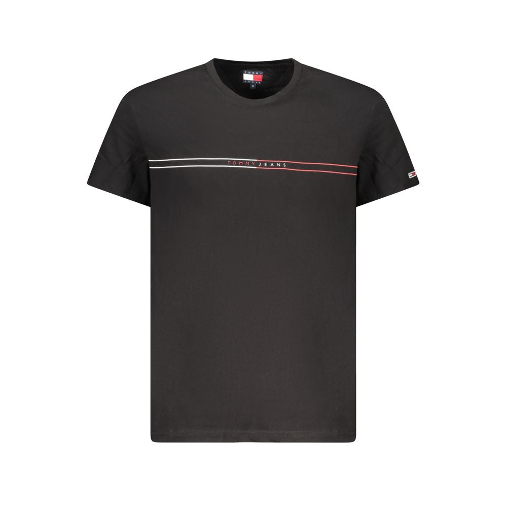 Tommy Hilfiger Black Cotton Men T-Shirt