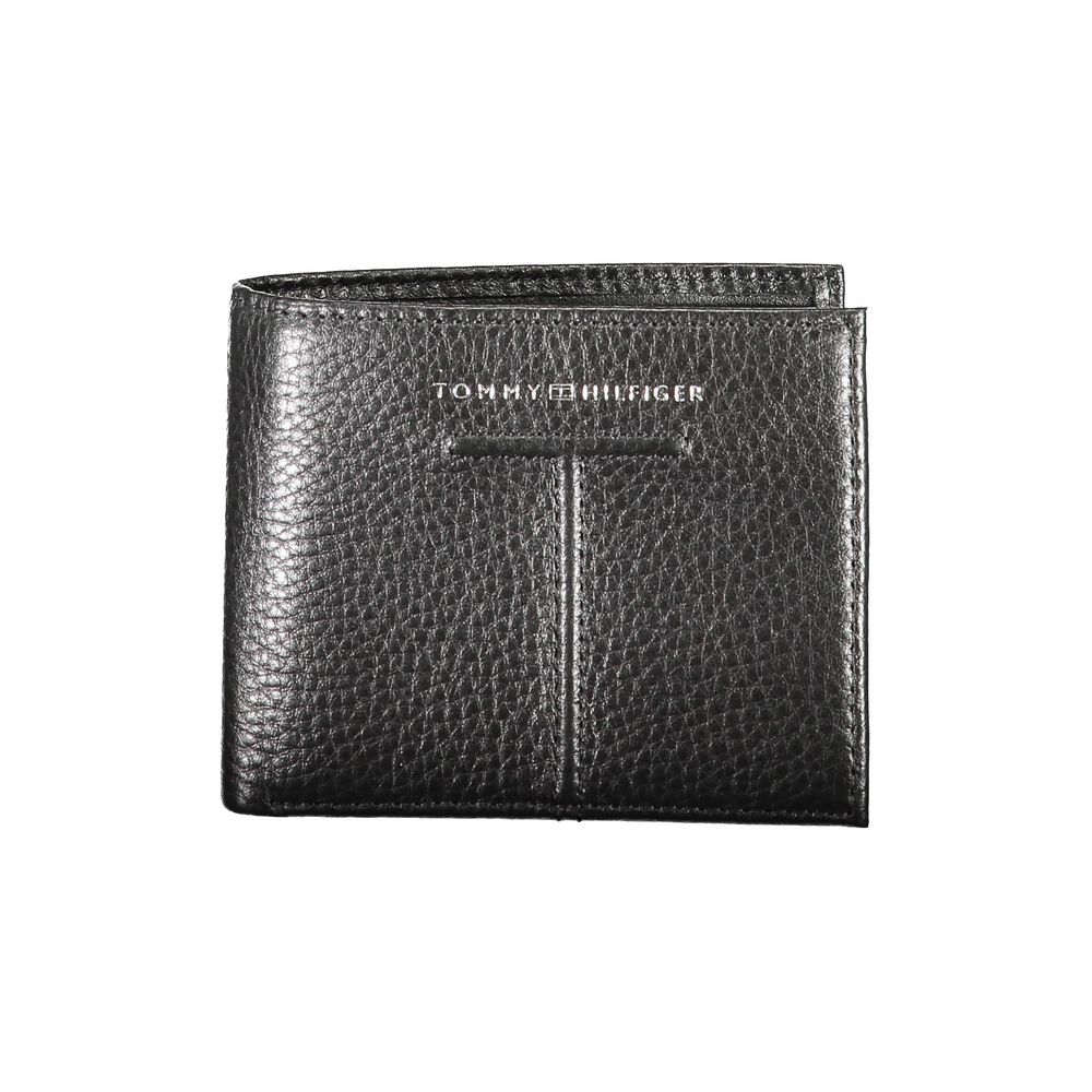 Tommy Hilfiger – Schwarze Lederbrieftasche