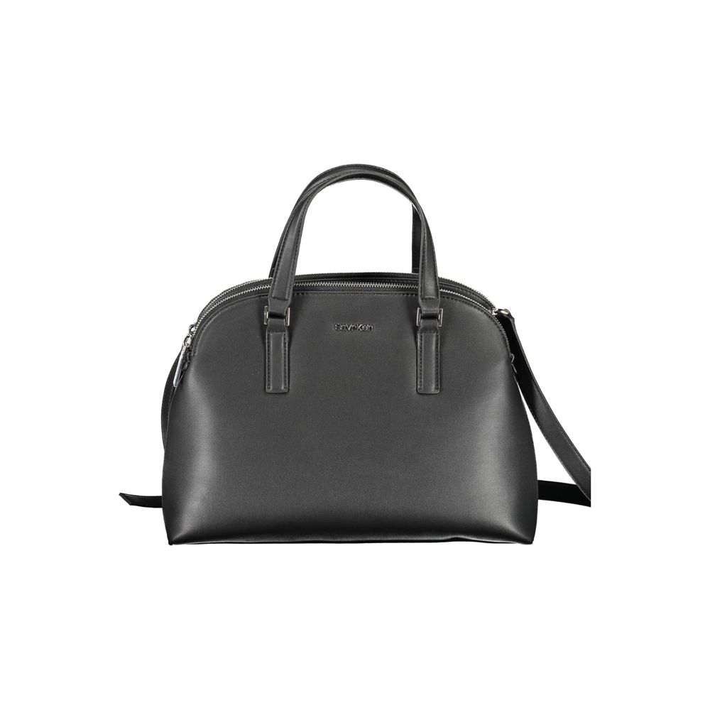 Calvin Klein Schwarze Polyester-Handtasche