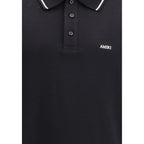 Polo Amiri preto de algodão