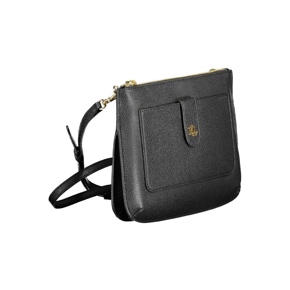 Ralph Lauren Handtasche aus schwarzem Leder