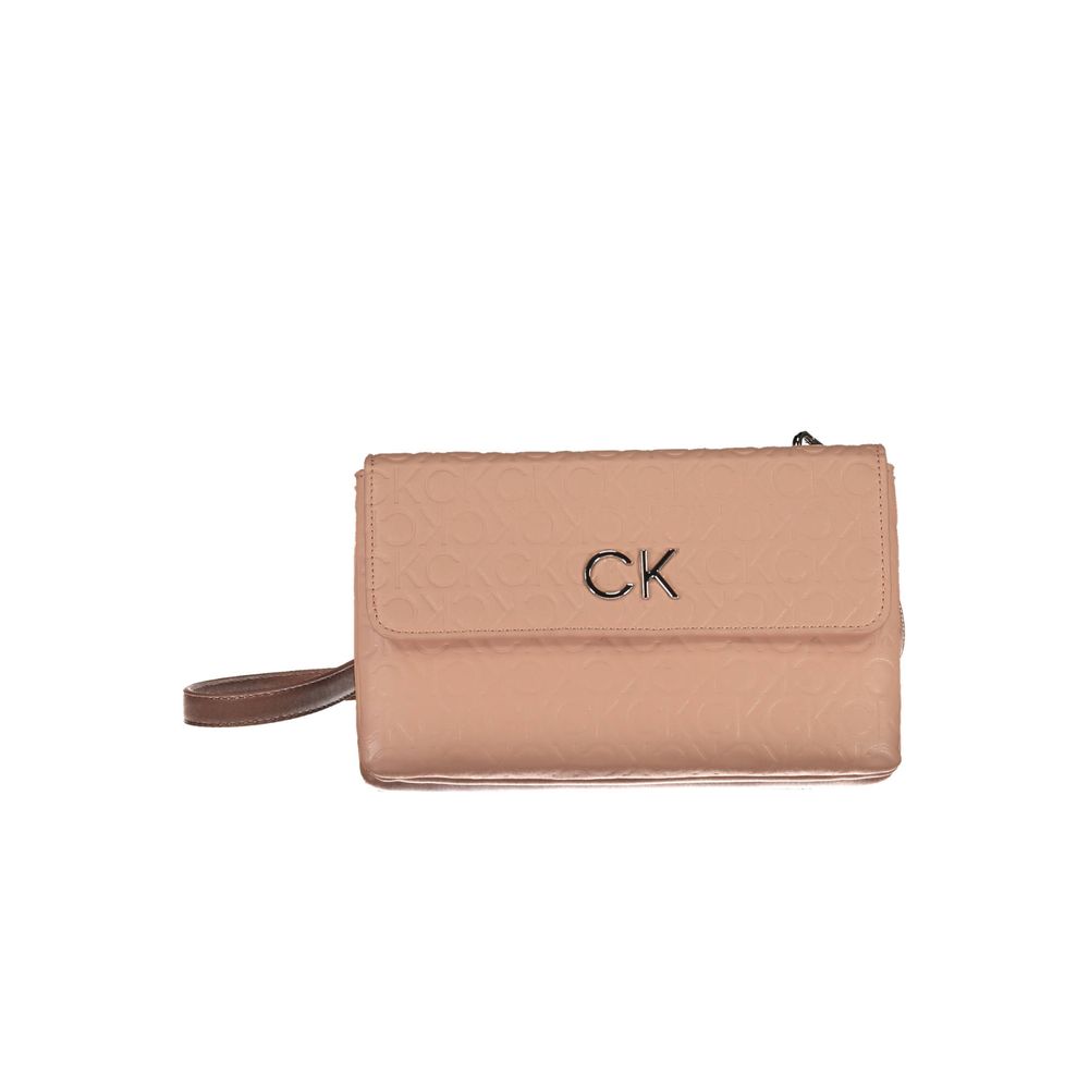 Bolsa Calvin Klein rosa em poliéster