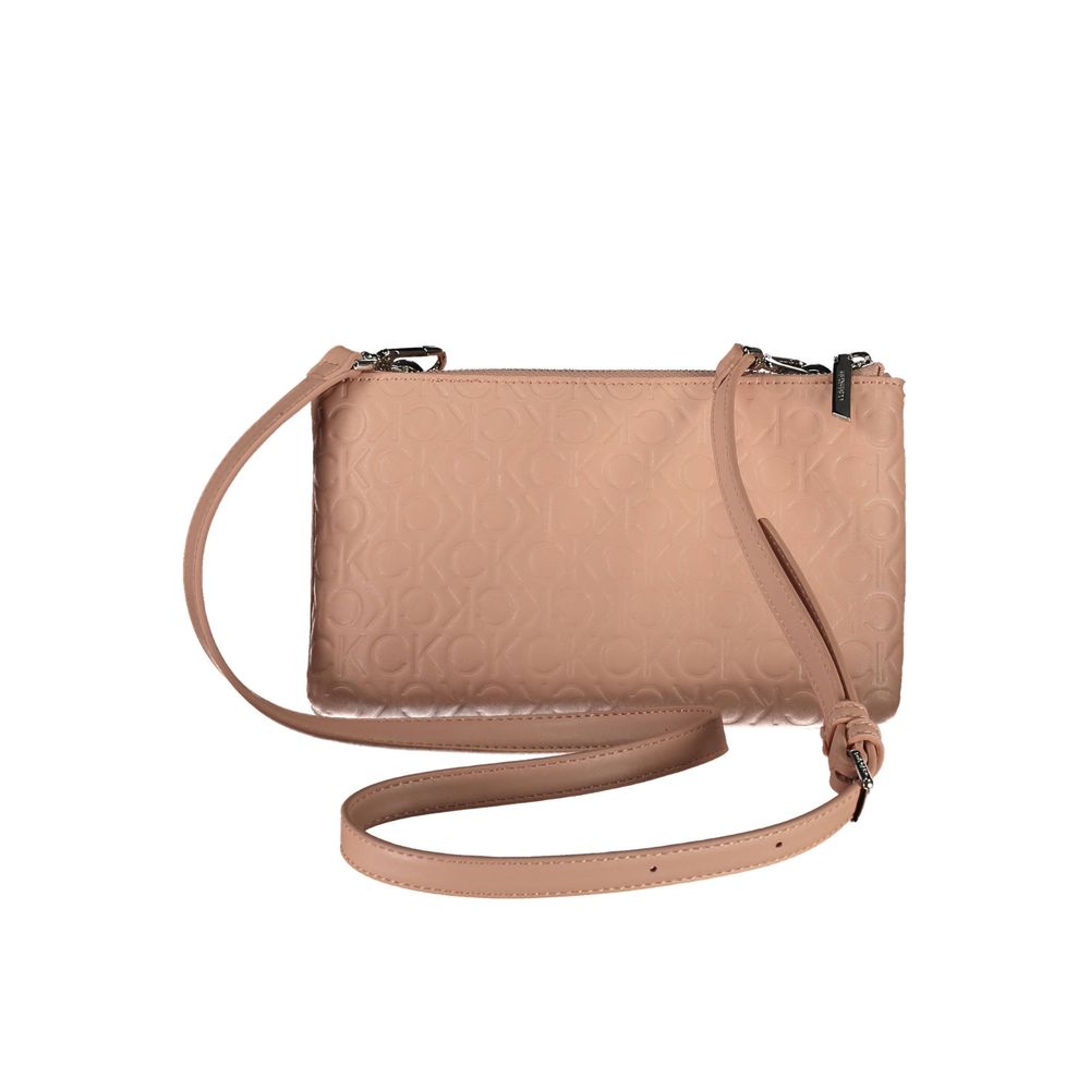 Bolsa Calvin Klein rosa em poliéster