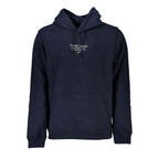 Tommy Hilfiger Blue Cotton Men Sweater with Hood