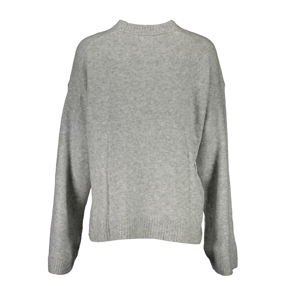 Grauer Wollpullover von Calvin Klein