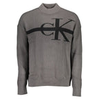 Grauer Baumwollpullover von Calvin Klein