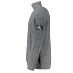 Grauer Wollpullover von Calvin Klein
