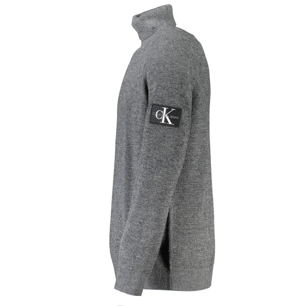 Grauer Wollpullover von Calvin Klein