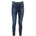 Calvin Klein Blue Cotton Women's Skinny Ankle Jean