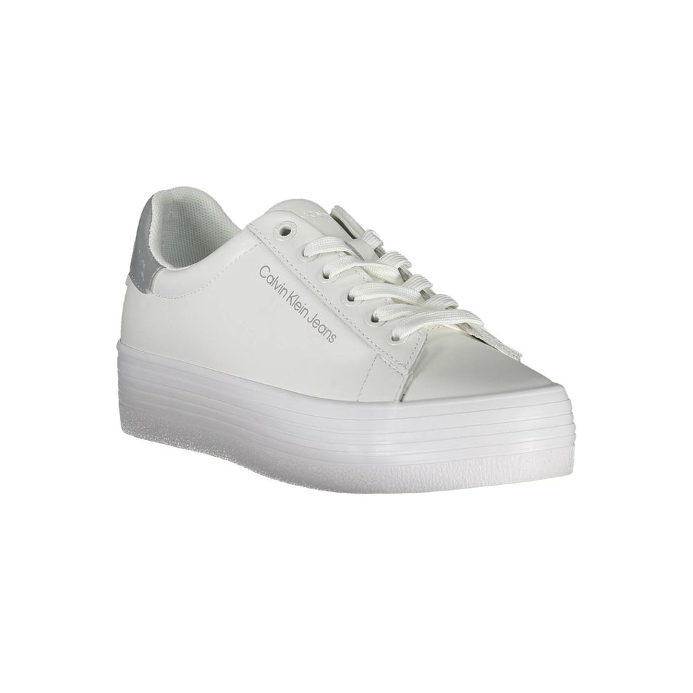 Ténis Calvin Klein de poliéster branco