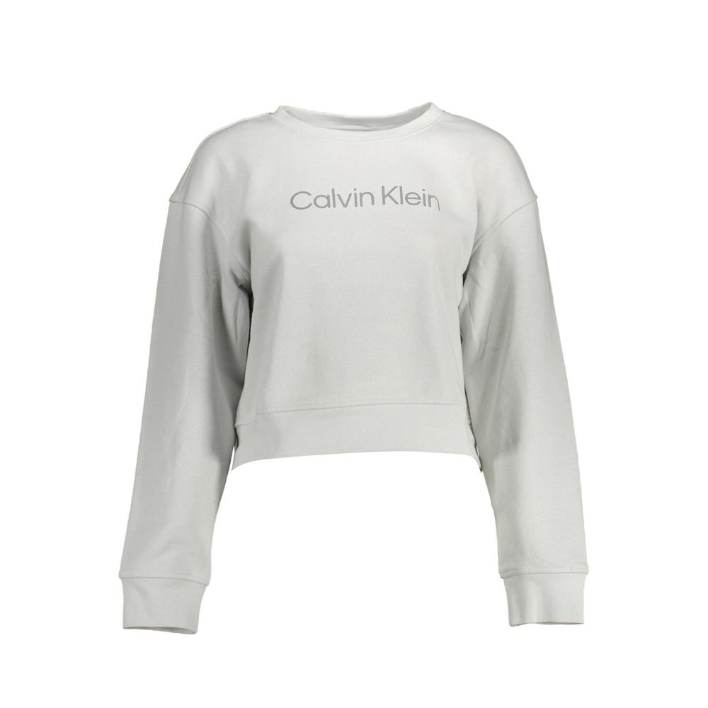 Calvin Klein grauer Baumwollpullover für Damen