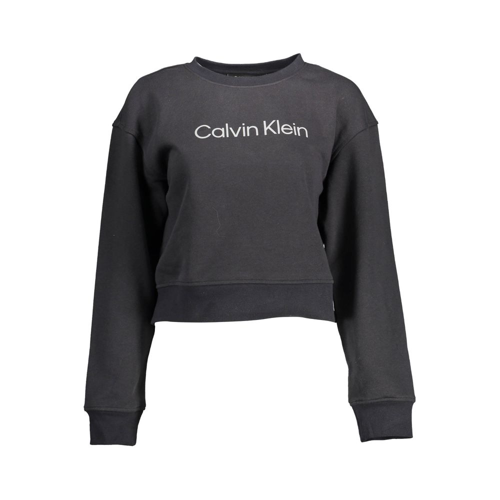Schwarzer Baumwollpullover von Calvin Klein für Damen