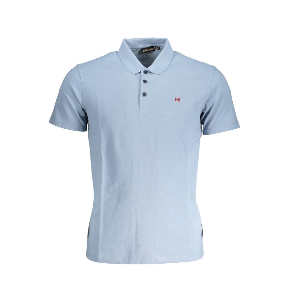 Napapijri Blue Cotton Polo Shirt