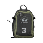La Martina Black Polyester Backpack