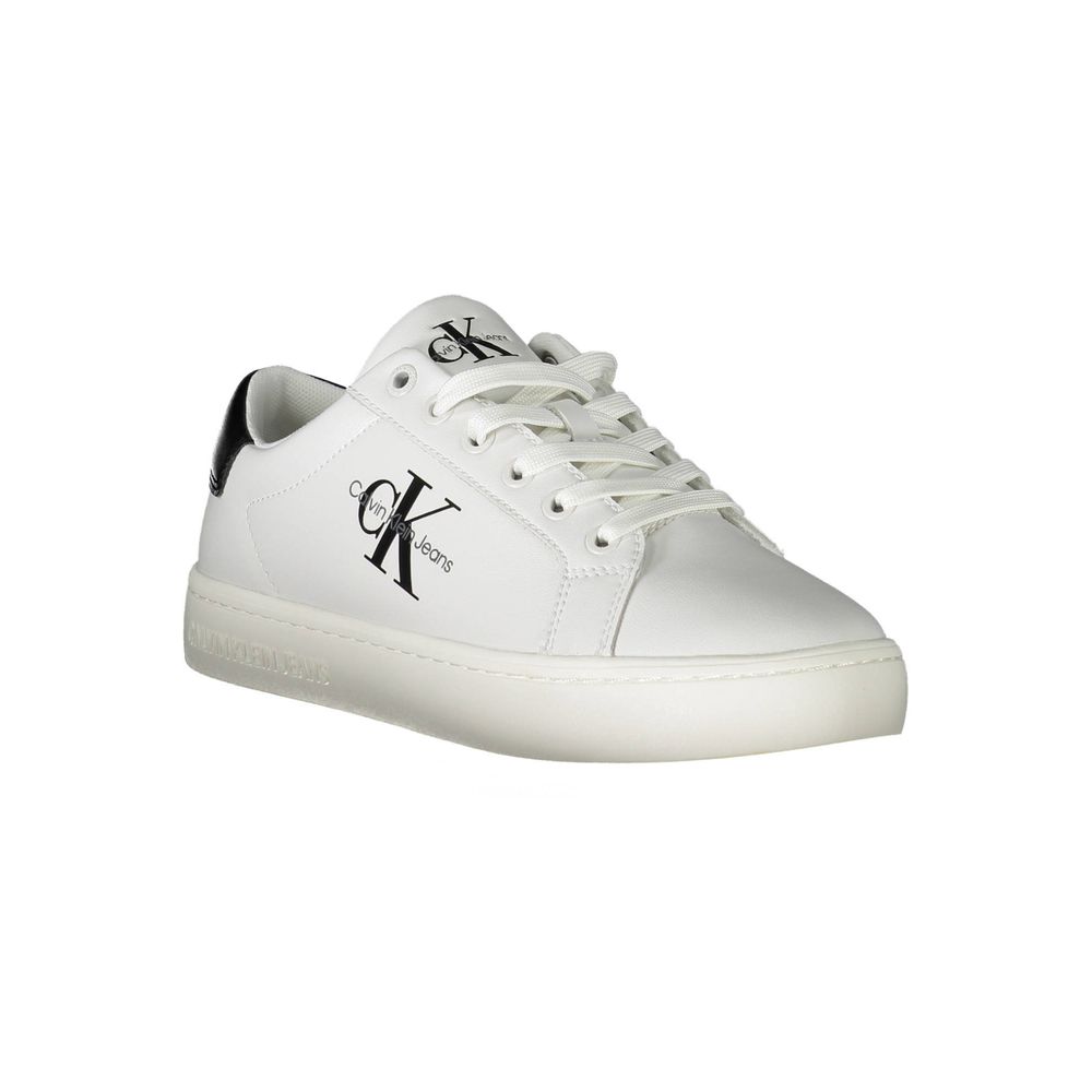Calvin Klein White Polyester Sneaker