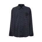 Camisa Balenciaga cinza de viscose