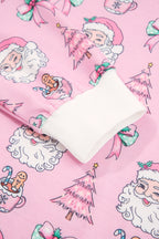Pink Santa Claus Pajama Set
