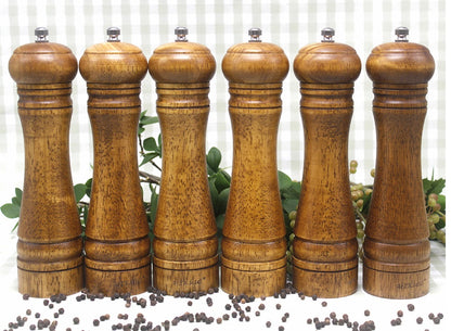 Eco-Friendly Handheld Wooden Spice Mills Set