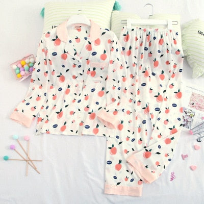 Luxury Long Sleeve Pyjamas Set