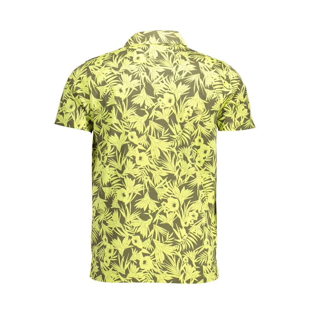 Polo de algodão amarelo Gant