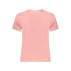Guess Jeans Damen-T-Shirt aus rosa Baumwolle