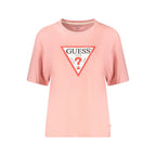 Guess Jeans Pink Cotton Women T-Shirt