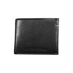 La Martina Black Leather Wallet