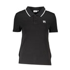 Fila Black Cotton Polo Shirt