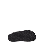 Pantufas de couro preto Palm Angels