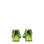 Miu Miu Green Plexiglass Platforms