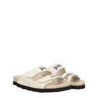 Palm Angels Beige Leder-Sandalen