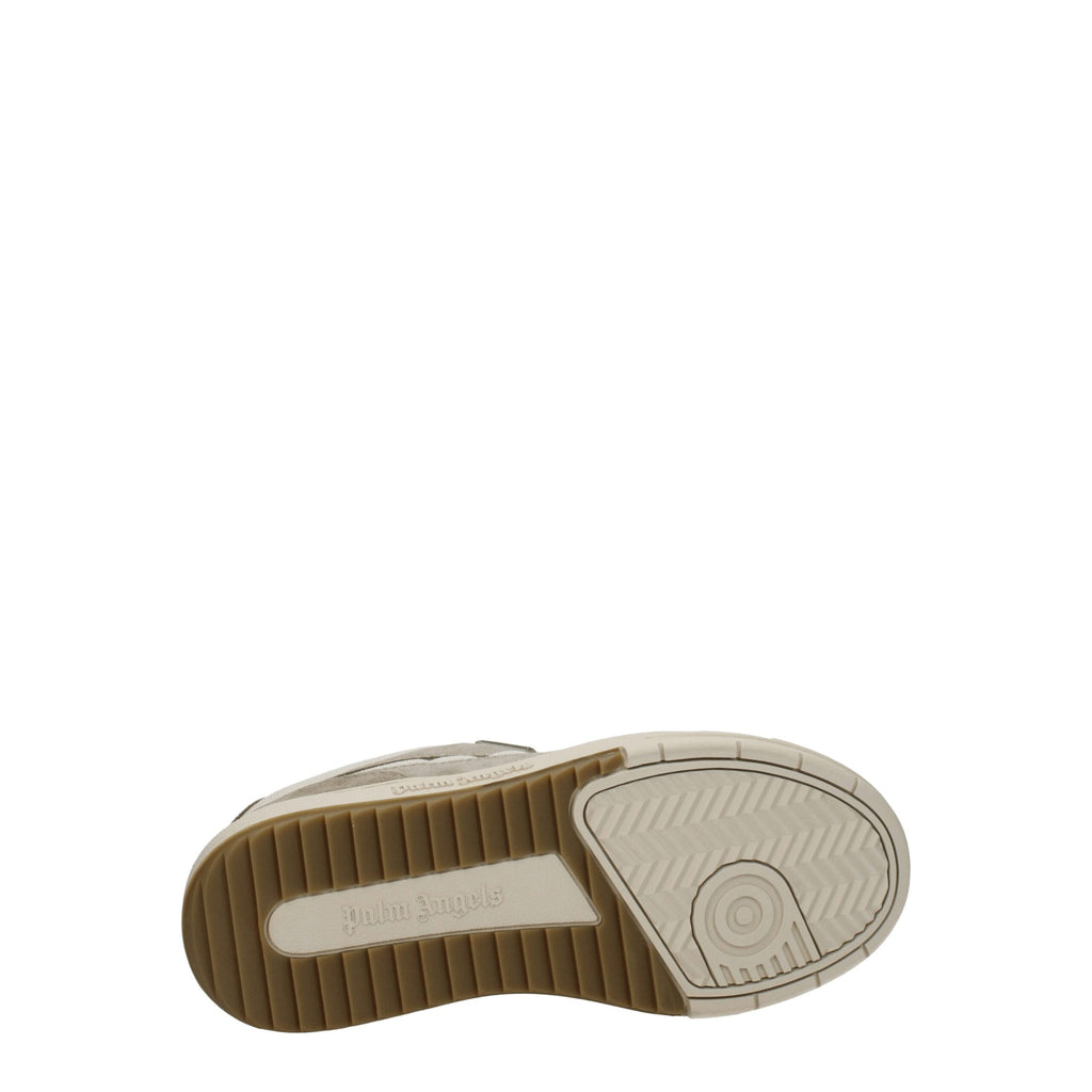Ténis de cano baixo Palm Angels em tecido bege
