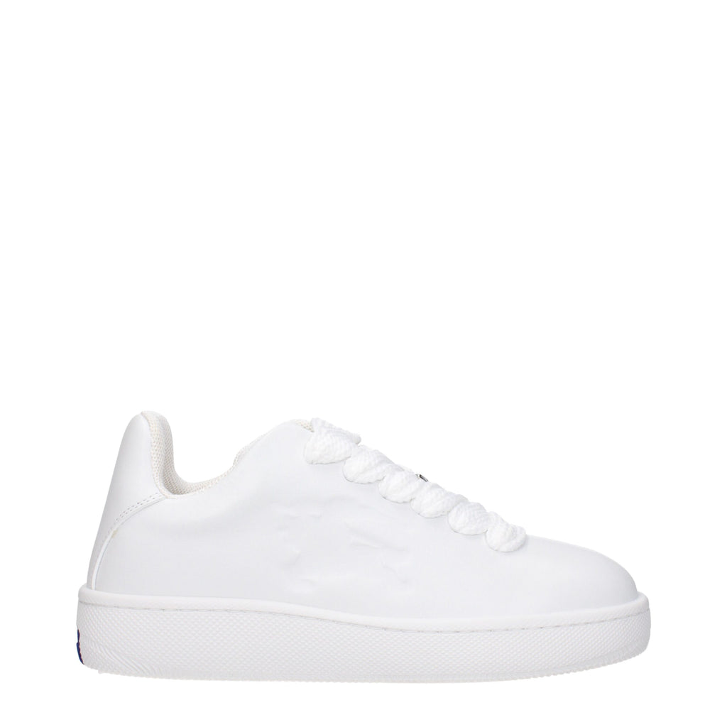 Weiße Burberry Leder-Sneaker (Low Top)
