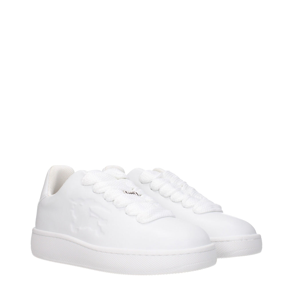 Weiße Burberry Leder-Sneaker (Low Top)