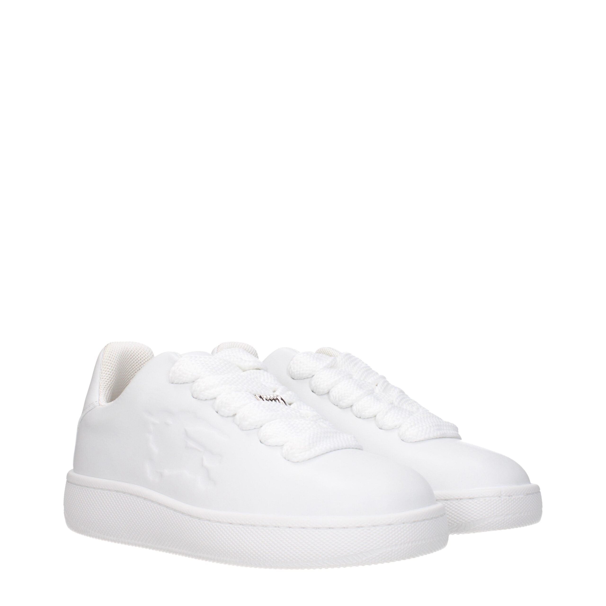 Weiße Burberry Leder-Sneaker (Low Top)
