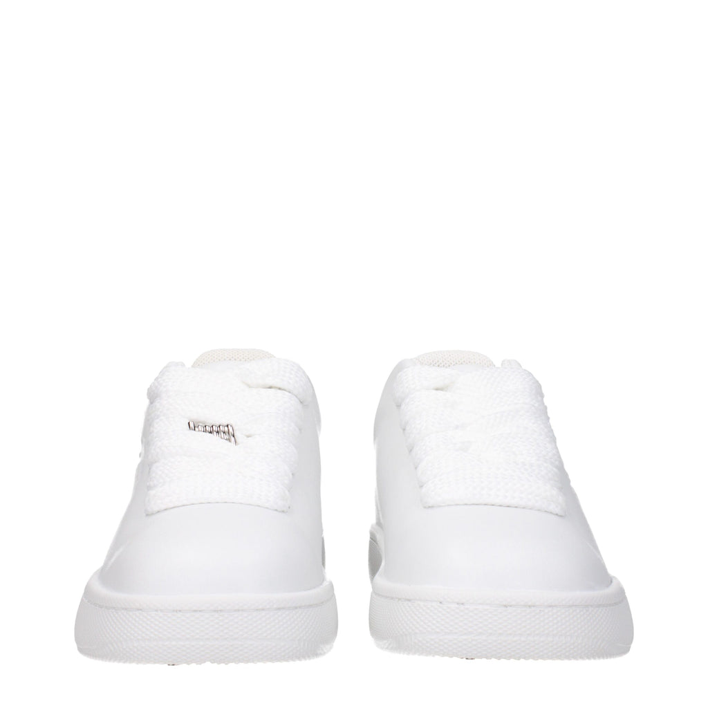 Weiße Burberry Leder-Sneaker (Low Top)