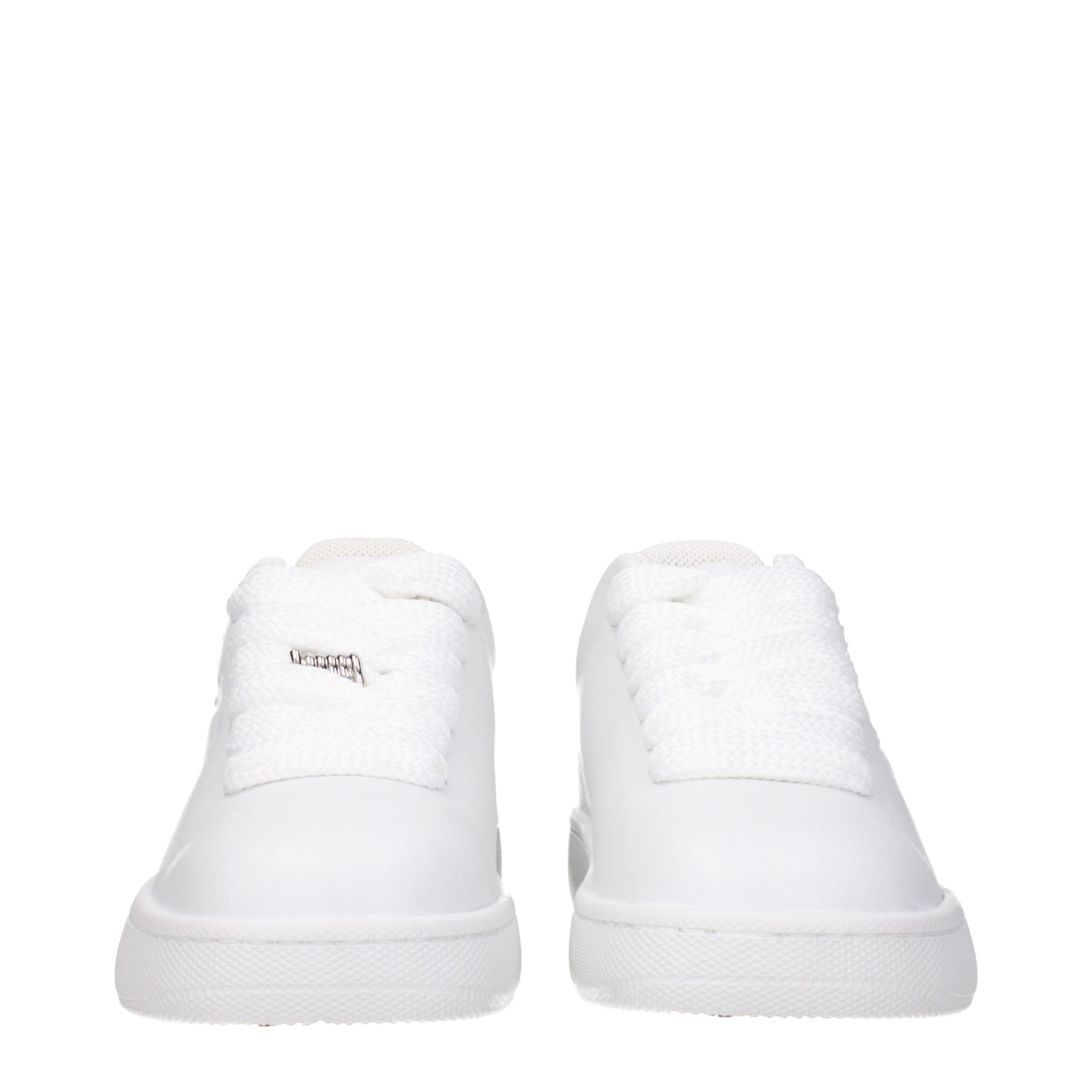 Weiße Burberry Leder-Sneaker (Low Top)