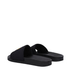 Palm Angels Black Fabric Slippers