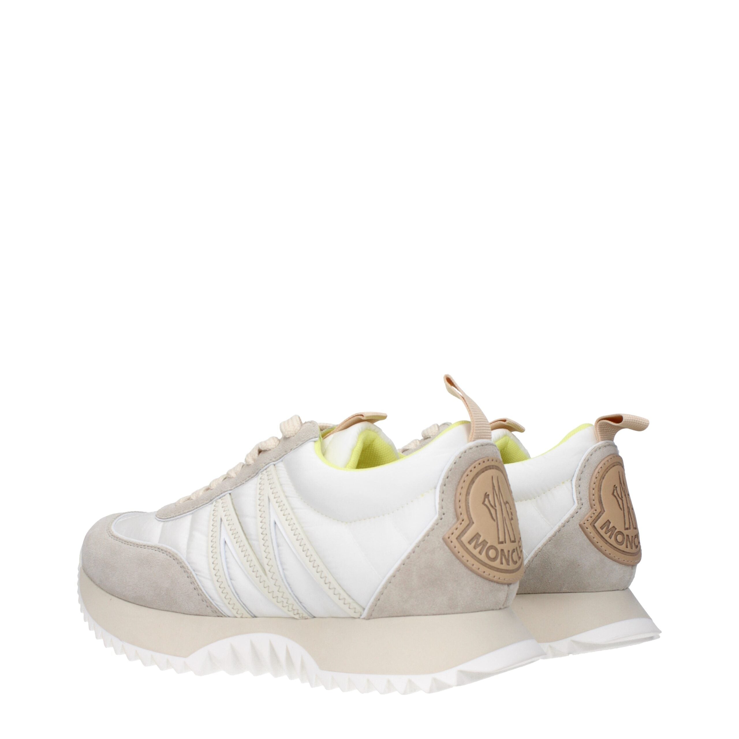 Moncler Beige Stoff-Sneaker, niedriges Oberteil